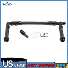 Braided An6 Dual Feed Carb Fuel Line Double Pump Fit For 4150 Holley Carburetor