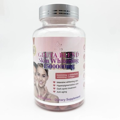 Natural Gluta Blend Skin Brightening Dietary Supplement, 200 Softgel [USA Stock]