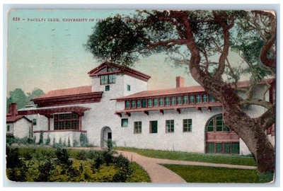 Berkeley California CA Postcard Faculty Club University Of California Scene 1911