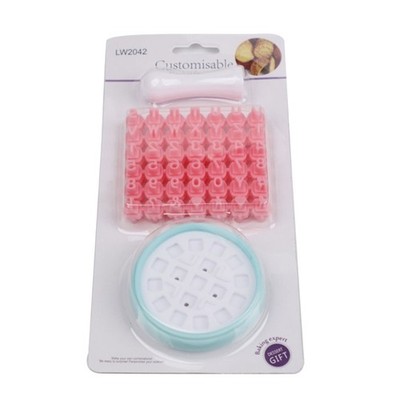Custom Number Letter Cookie Stamps Plastic Alphabets Shape Biscuits Cake Molds