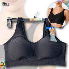 NWT Bali Women's XL Comfort Revolution Shaping Wireless Bra DF3488 Black
