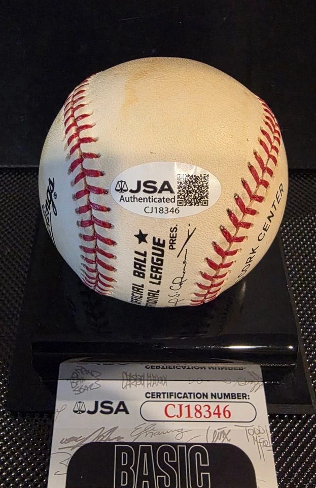 Maury Wills Los Angeles Dodgers Signed Autographed RONLB Baseball JSA coa - Image 2 of 3