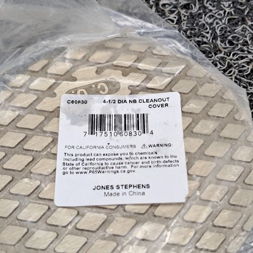 Jones Stephens Cleanout Cover 4-1/2" Diameter C60830 Genuine OEM Replacement - Picture 5 of 5