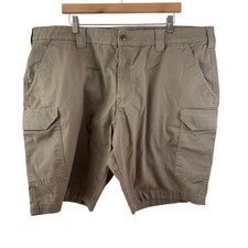 Mens Tan Khaki Cargo Shorts Casual Utility Outdoor Everyday Comfort