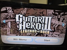 Nintendo Wii RVL-001 Complete + Guitar Hero 3 Boxed Game Bundle (No Wii Sports)