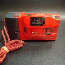 Ricoh YF-20 Compact Film Camera Red Used Tested From Japan