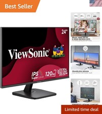 24 Inch IPS 1080p Monitor with 120Hz, Eye Care, HDMI, DisplayPort, and VGA In...