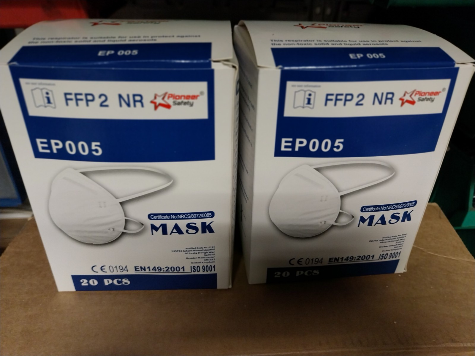 FFP2 Face Mask Dust Mask Particulate Disposable40pcs