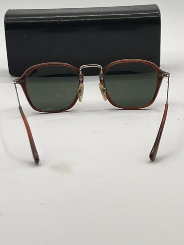 PERSOL 3047-S 957/31 Vintage Brown/Crystal Green Handmade in Italy w/Case - Picture 4 of 12