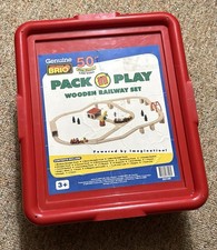 Genuine BRIO Pack n  Play Wooden Railway Play Set 33146