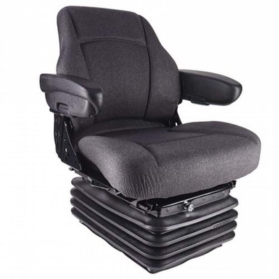 Sears Mid Back Seat, Gray Fabric w/ Air Suspension Fits McCormick