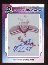 Anthony Duclair 2014-15 The Cup Auto Rookie Magenta Printing Plate #d 1/1 Ranger