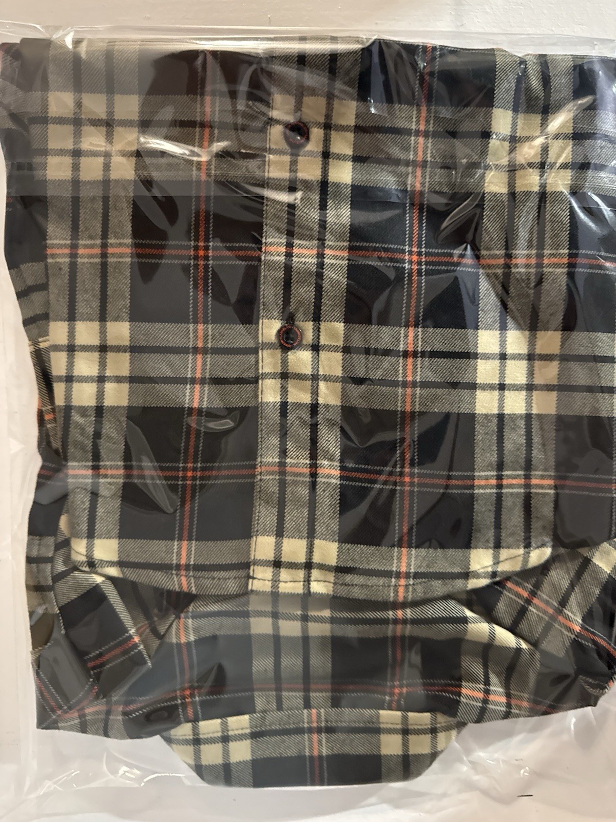 Dixxon Youth  MED DFC Youth Division Plaid Flannel Shirt Black/off white/red thumbnail 6