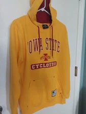 Iowa State Cyclones Colosseum Athletics Yellow & Red Sweatshirt Hoodie (Sz-L)
