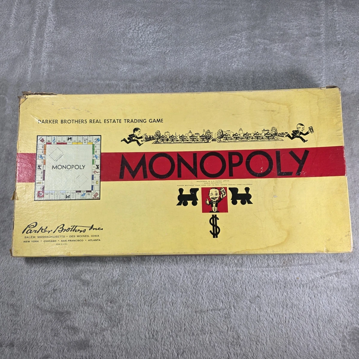 Monopoly 8-11 Years 1935 Year Vintage Manufacture Board