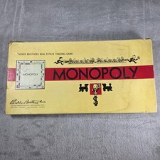 Vintage 1935-1946 MONOPOLY Parker Bros Board Game INcomplete