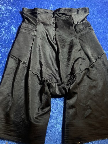 Cupid Girdle Brief Panty Black Shaper Panties Shiny Nylon Large - Picture 5 of 5
