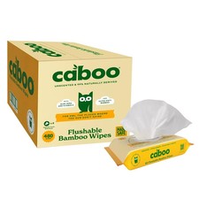 Caboo Unscented Flushable Bamboo Wipes, 480 Wipes