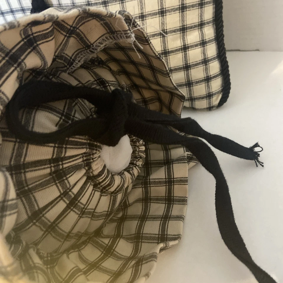 Juego de almohadas Waverly Garden RoomPlaid Bolster 12”x6” con borlas para inodoro 16”x12” Foto 3 de 4