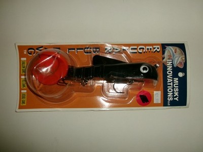 Musky Innovations 9'' Regular Bull Dawg Lure Black Orange - NIP