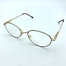 Boulevard Boutique Goldtone Eyeglass FRAME Wire Oval 49 20-135 Vintage B4068