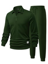 Sweatsuits for Men 2025 Set 2 Piece Outfits Long Sleeve Sweatshirt  Joggers ...