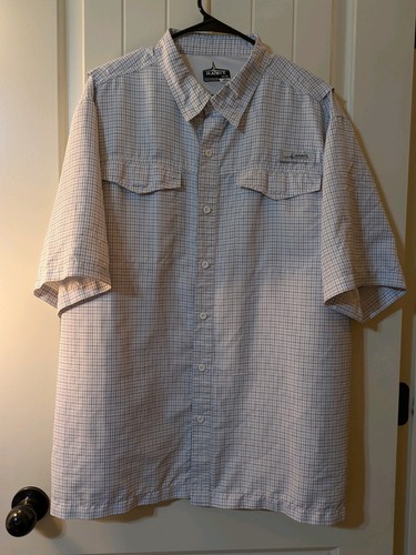Habit 40+ Solar Factor Size XL Button Up Vented Fishing Shirt - Picture 2 of 17
