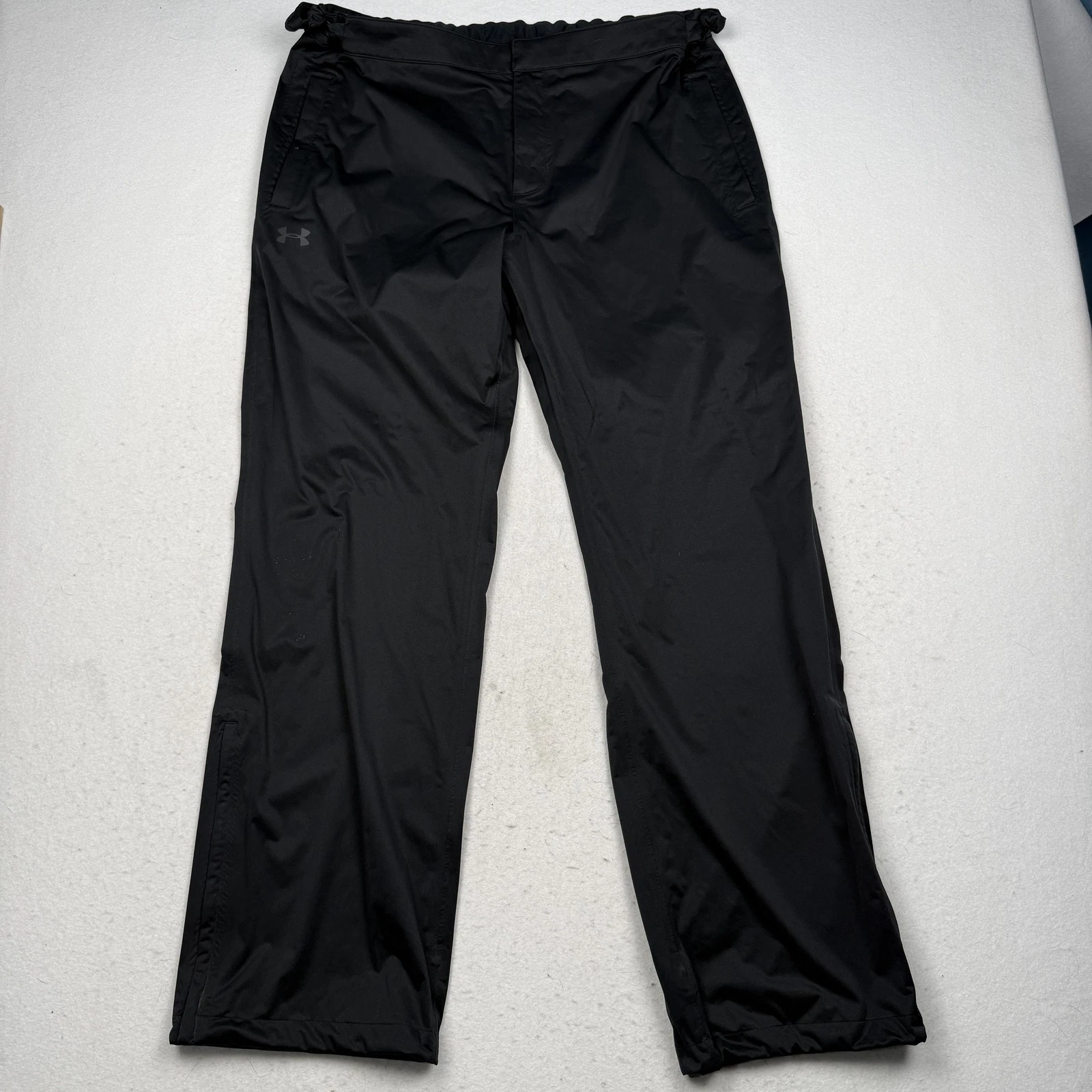 Under Armour Storm Pants Mens XL Black Golf Rain Water Resistant Lightweight