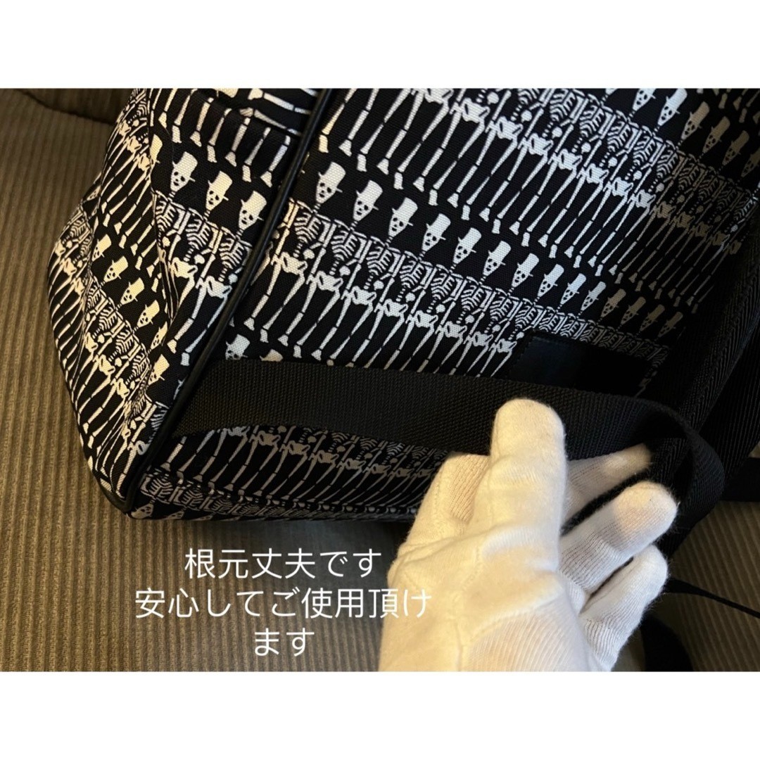 Authentic SAINT LAURENT Skull Pattern Canvas Back… - image 19