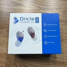Oricle Pro Hearing Aid Rechargeable Pair In Ear Amplifier Left Right Case