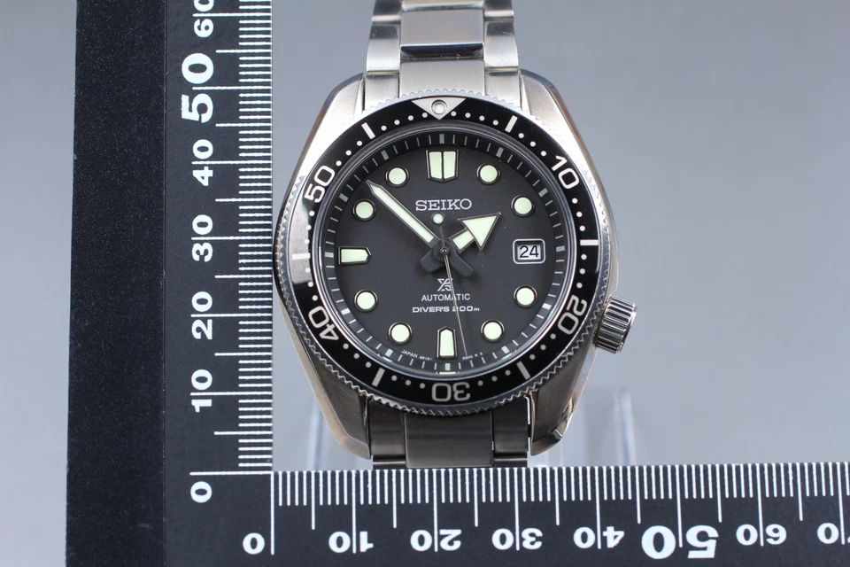 Vtg[N MINT W/Box] SEIKO Prospex 6R15-04G0 Automatic Diver Scuba Black Mens Watch - image 4 of 4