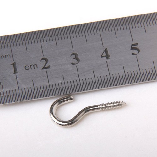 100pcs Ceiling Hooks Heavy Duty Cup Hook Holder Screws Hooks - Picture 4 of 7