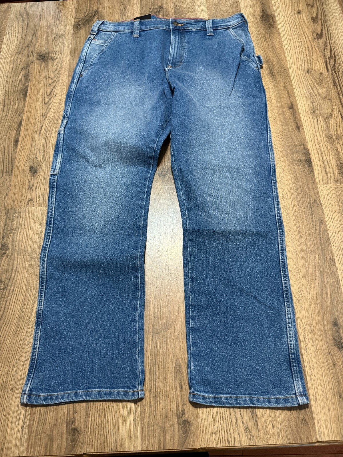 's Size 34 Blue Denim Straight Leg Mid Rise Medium Wash Nwt