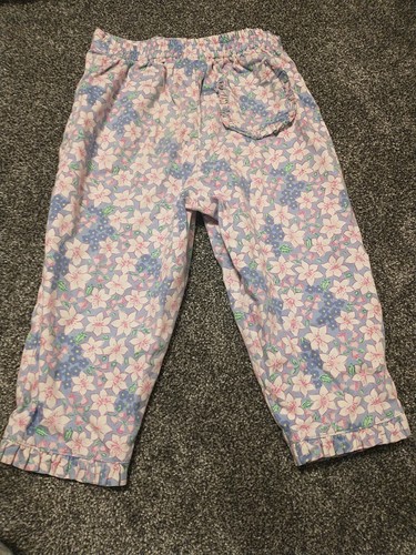 vtg lilly pulitzer Girls Sz 5 Floral Pants - Picture 5 of 8