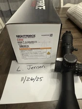 Nightforce NX8 4-32x50mm Rifle Scope MOA-XT