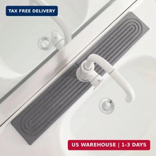 Diatomite Faucet Mat for Kitchen Sink, Quick-Dry Stone-Like Sink Mat, Flat Lay A