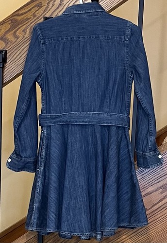 Polo Ralph Lauren Denim Shirt Dress /pockets/Belted/Med Wash/SZ. 5 Girls - Picture 2 of 13