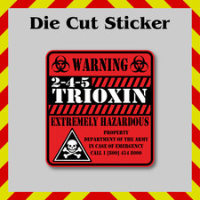 Red Trioxin Label - TROTLD Zombie - Waterproof Sticker Decal for Laptops
