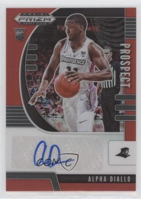 2020 Panini Prizm Draft Picks Prospect Red 17/199 Alpha Diallo #PA-AD Auto 0gq0