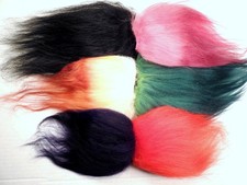 Troll Wig Hair Replacement Icelandic Mohair 6 pc's Small Color Mix 317