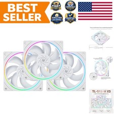 CPU Fan 120mm Case Cooler Fan Comes with ARGB Lighting Effect,PC PWM Silent C...