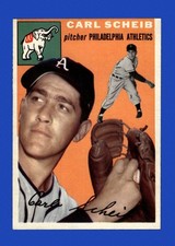 1954 Topps Set-Break #118 Carl Scheib EX-EXMINT *GMCARDS*
