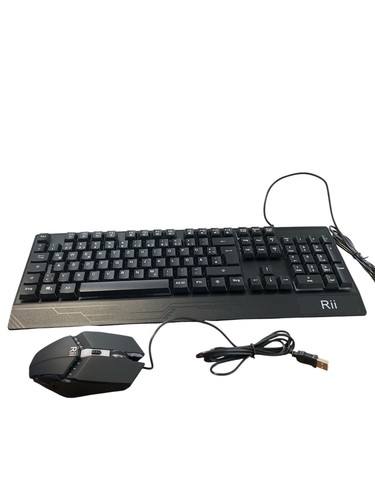 Rii Gaming Keyboard & Mouse | RGB Light Up | QWERTZ KEYBOARD - 第 2/12 張圖片