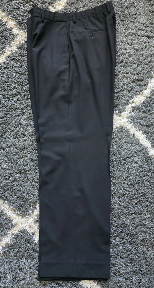 Emporio Armani Italia Negro Lana Manga Larga 2 Piezas Hombre Traje Pantalón Conjunto Talla 42R Foto 4 de 4