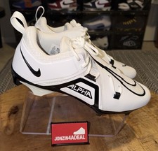 Size 13 WIDE Nike Alpha Menace Pro 3 Mid White Men’s Football Cleats DH3292-100