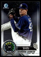 2018 Bowman Scouts' Top 100 Michel Baez San Diego Padres #BTP-56