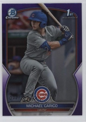 2023 Bowman Draft Chrome Purple Refractor /250 Michael Carico #BDC-170 2r1