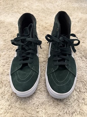 Old Skool Dark Green High Top Vans Comfy Cush Brand New No Box