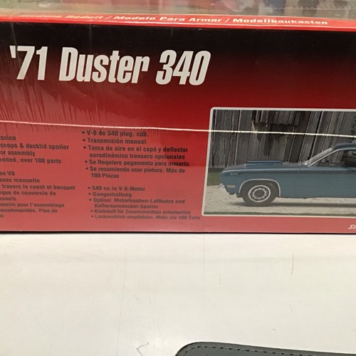 AMT ERTL 1971 PLYMOUTH DUSTER 340 KIT MODELO 1:25 SELLADO DE FÁBRICA 1998 DE COLECCIÓN NUEVO - Imagen 3 de 8