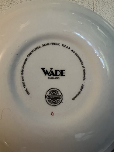 Vintage Pokémon Frühstück Set Wade England Nintendo 2000 Tasse, Teller & Schale - Bild 3 von 6